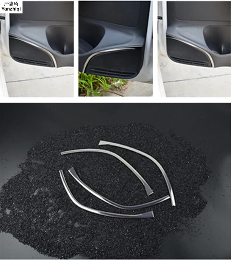 

Free shipping 4pcs/lot Stainless steel audio decoration ring frame horn bright bar car stickers for 2011-2017 Volkswagen VW POLO