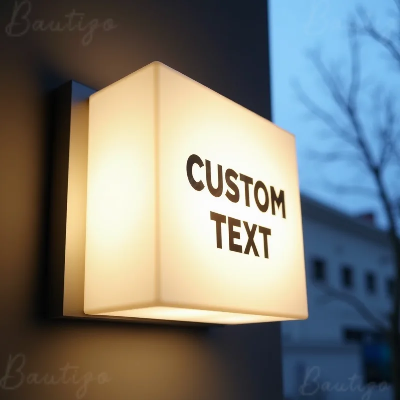 Custom Acrylic LED Light Box for Outdoor Business Waterproof Double Sided Storefront Wall Hanging Storefront Signage
