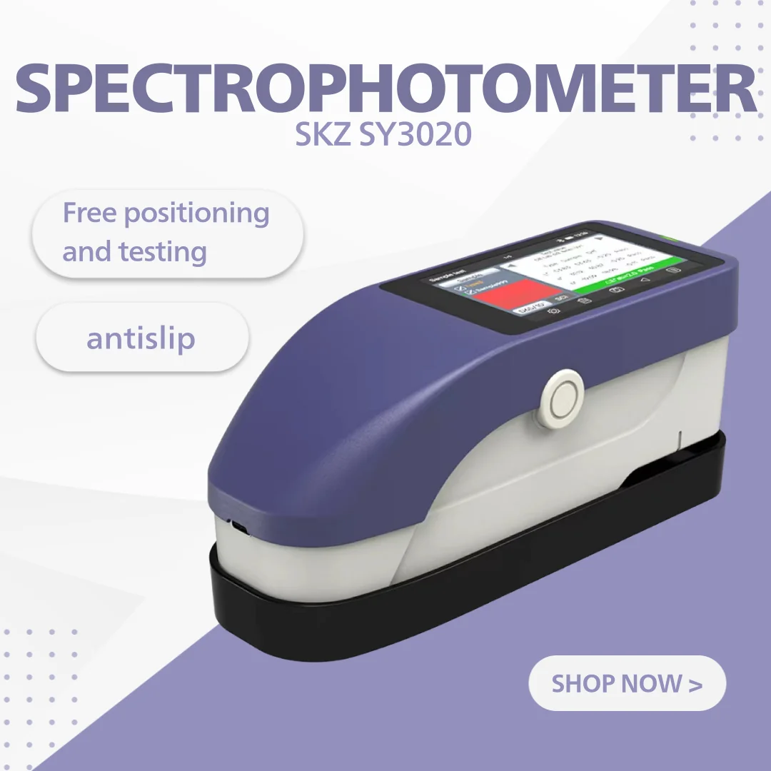 

SKZ3020 Advanced Colorimeter with Intelligent Color Measurement System Automatic Calibration Handheld Spectrophotometer