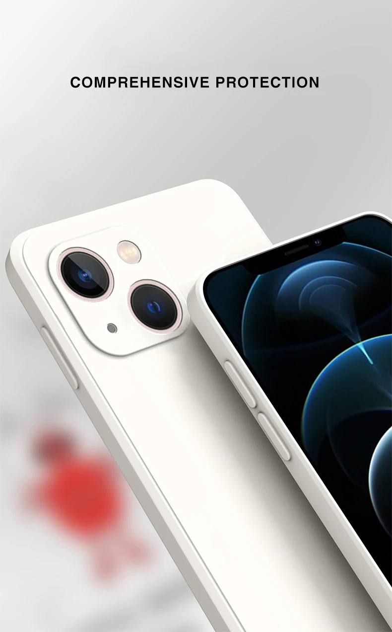 Für iphone 15 Fall iphone 11 12 13 mini 14 15 16 Plus 14 Pro Max Abdeckung Platz Matte Silikon Luxus klassische Abdeckung Funda – Detail 7