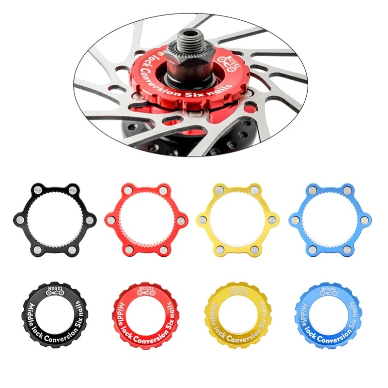 

Центральный замок для велосипеда, адаптер с 6 отверстиями, концентратор для горного велосипеда, центральный замок, адаптер ротора дискового тормоза MTB, часть тормоза