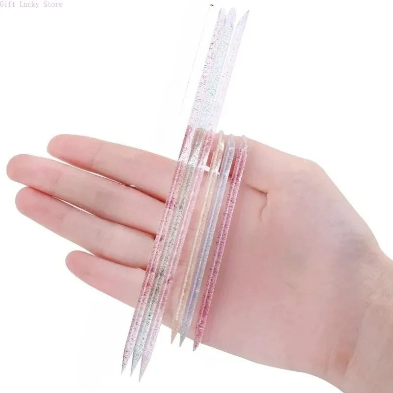 

20-200Pcs Pusher Cuticle Remover Pedicure Care Tool Tools Reusable Crystal Stick Double End Nail Art Nails Manicures Cuticle