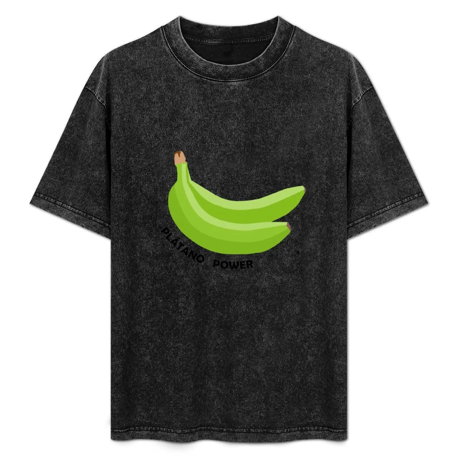 Plátano Power T-Shirt man t shirt blanks Men's clothing