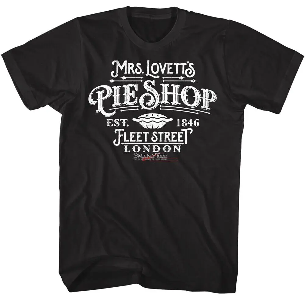 Sweeney Todd Mrs Lovett's Pie Shop Men's T Shirt Fleet Street London est 1846