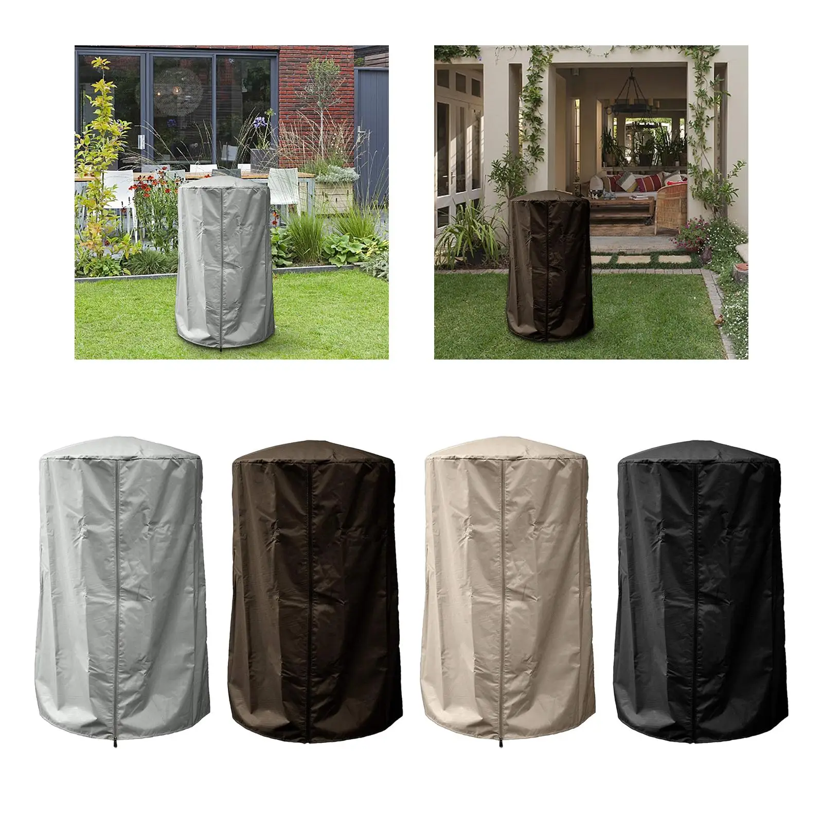 Patio Heater Cover Outdoor Insulation Cover Furniture Covers Waterproof Multifunction Heavy Duty Dustproof 210D Oxford Cloth