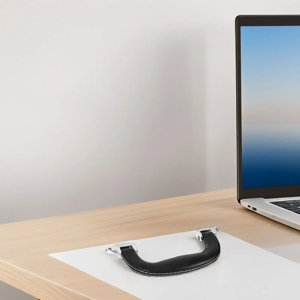 

4pcs Replacement Suitcase Luggage Handle Grip Black Durable Plastic Pu Diy Bag Handles Case Carry Strap