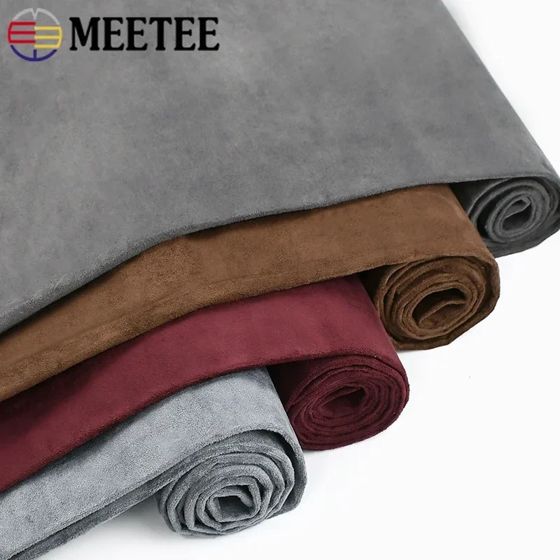 50/100*143cm Suede Adhesive Fabrics Self-adhesive Stretchable Fabric Car Interior Velvet Cloth Repair Patch Stickers Materials