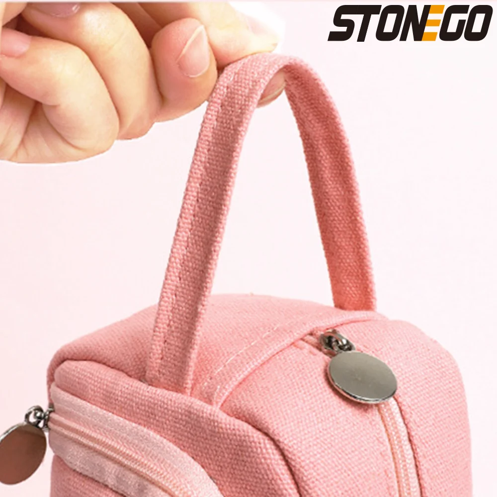 STONEGO Multifunction Pen Bag School Supplies Pencil Case School Durable Pencil Box Study Stationery