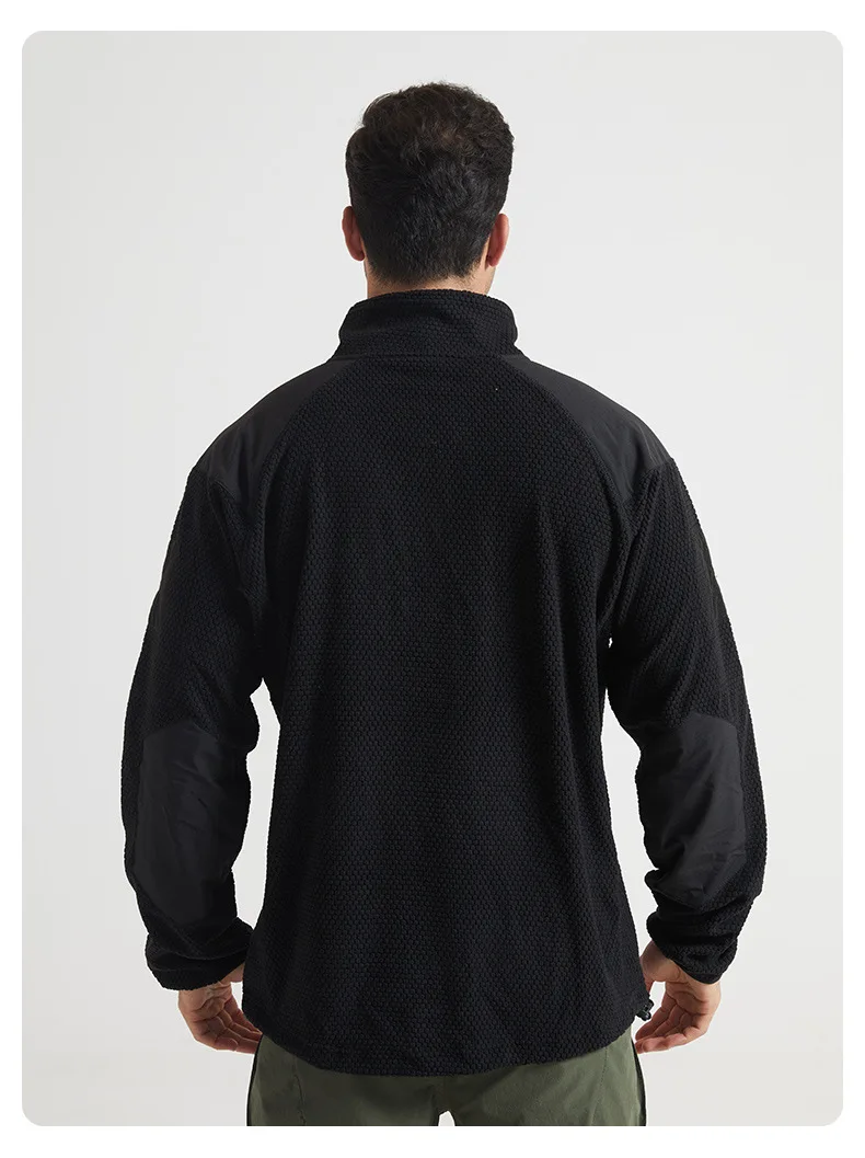 Men\'s Winter Autumn Warm Polar Fleece Tactical Jackets Outdoor Sports Hood Coats Hiking Cycling Camping Trekking Jacket