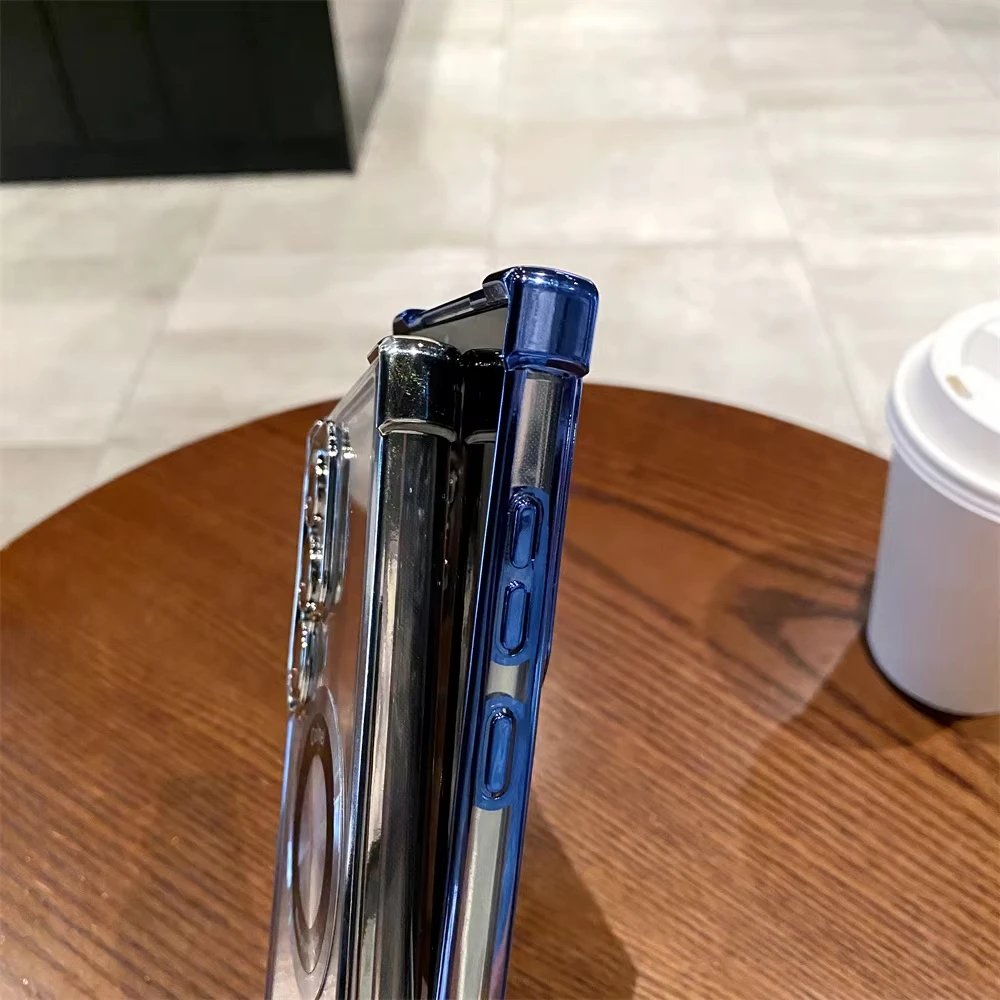 Untuk Samsung Galaxy S24 Ultra Casing Transparan Antiguncangan Empat Sudut untuk ZFlip5 untuk S22 Plus S23 FE Sampul untuk ZFold6 Casing Ponsel