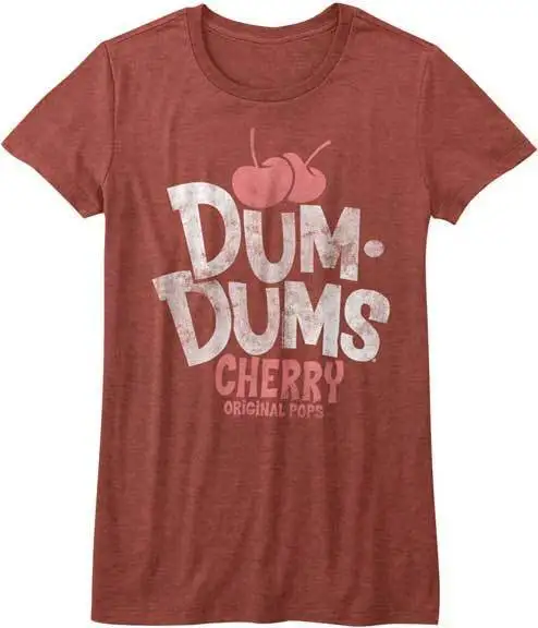 Dum Dums Candy Suckers Cherry Original Pops Women's Fitted T Shirt