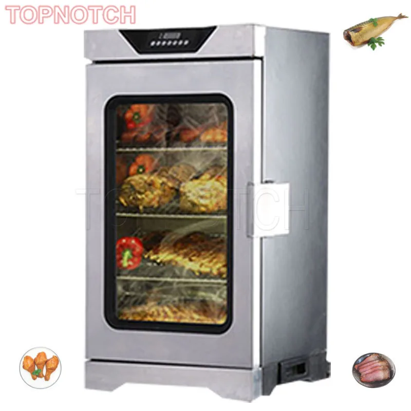 Small Commercial Smoke Fish Making Machine Catfish Ham Sausage Bacon Bean Cooking Smoker Oven