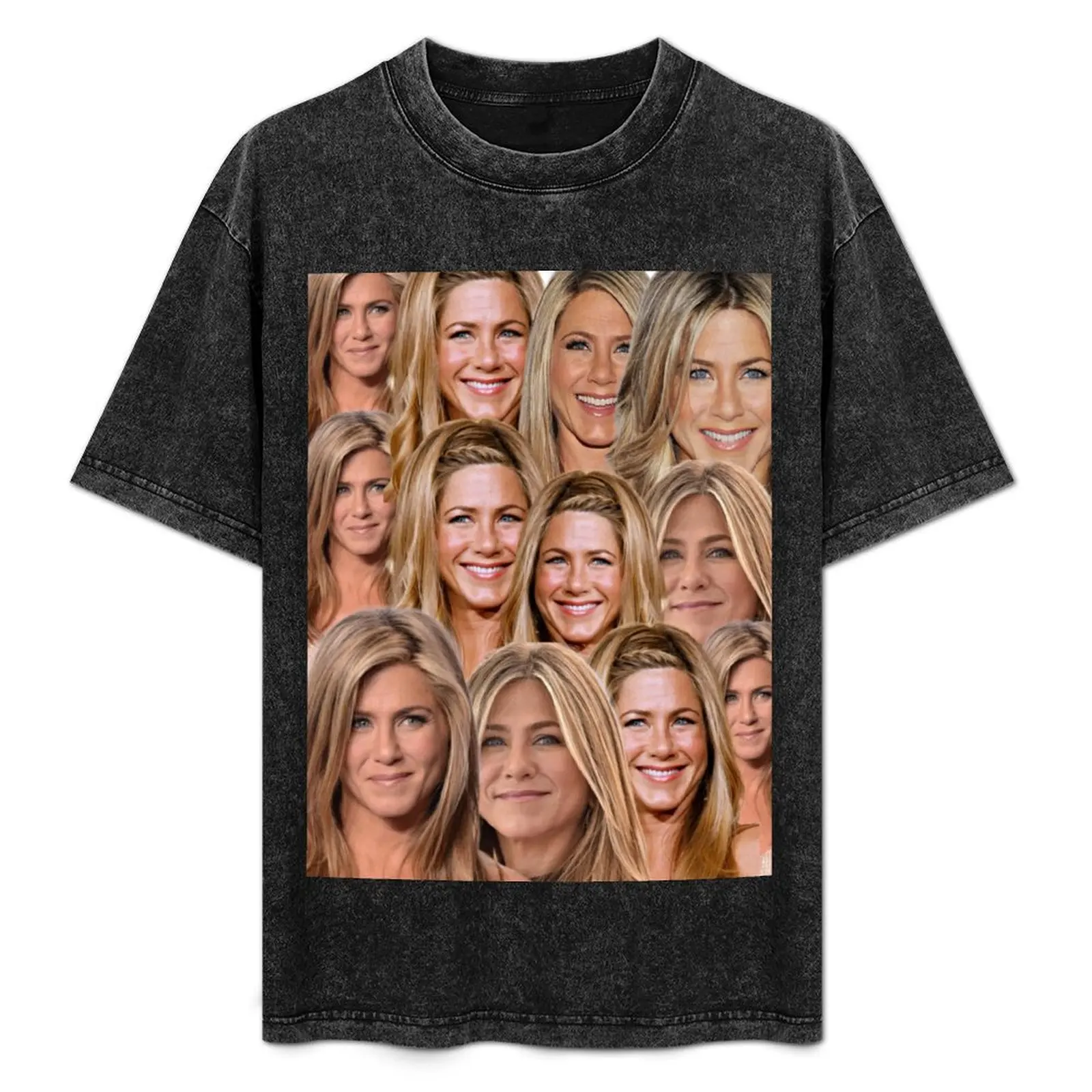 

Футболка с коллажем Дженнифер Энистон, мужские футболки с рисунком, мужские футболки с рисунком