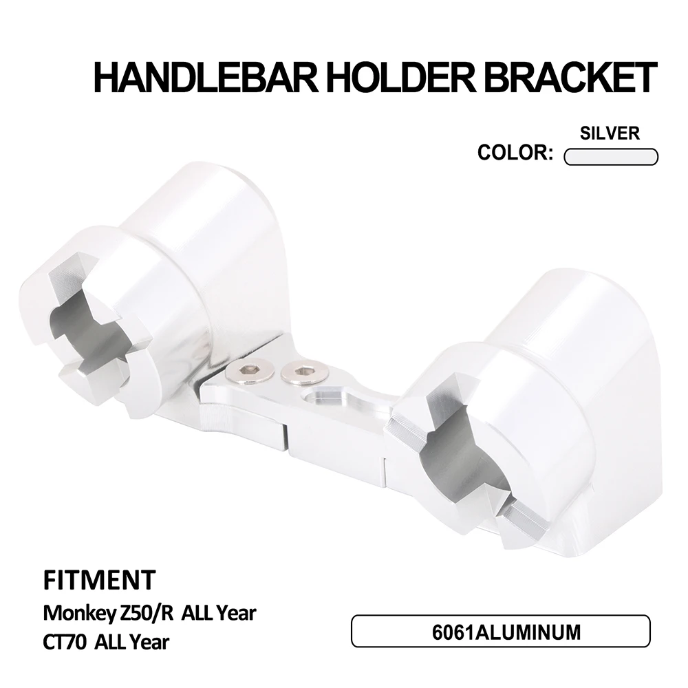 

Motorcycle Handlebar Riser Mount Clamp With Screw Knob Bolt For HONDA Monkey Z50 Z50R CT70