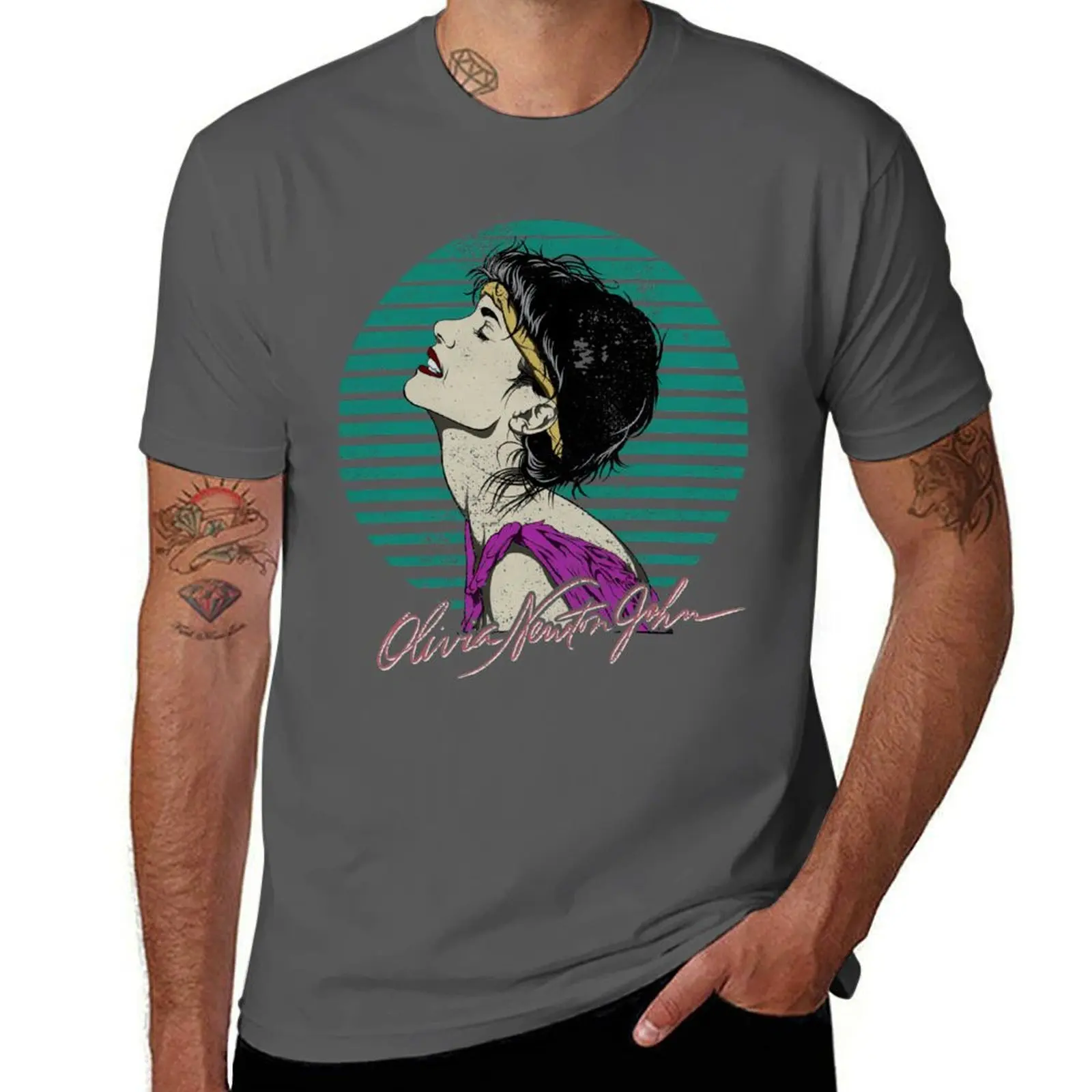 

Olivia Newton John Classic Olivia Newton-John 80s T-Shirt t shirts for man slim fit man tshirt man t shirt designer T-Shirt