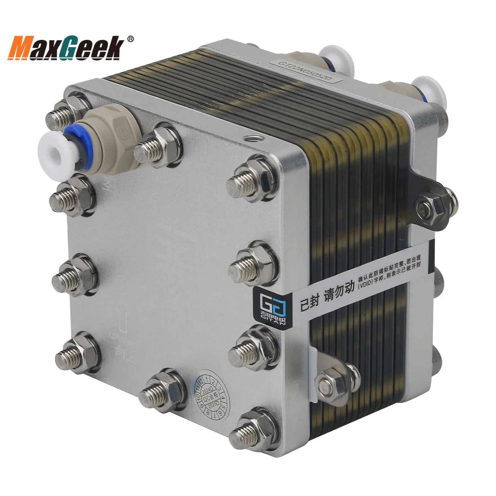 Maxgeek GT-A2000A-8250 2000ML Electrolytic Cell Module PEM Hydrogen Generator for Pure Water and Distilled Water
