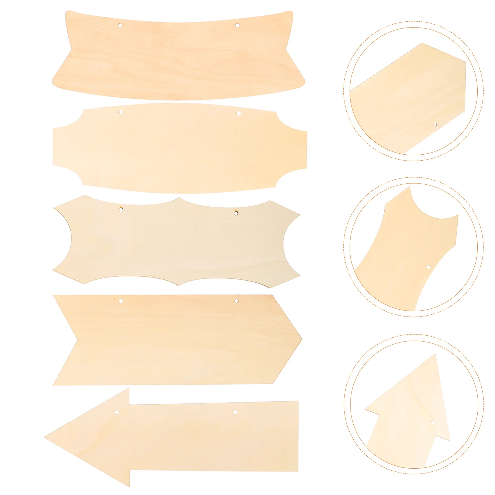 

HAPINARY Hanging Wooden Plaque Craft Unfinished Blank Signs for Home Decor Door Ornaments Living Room Wall Art