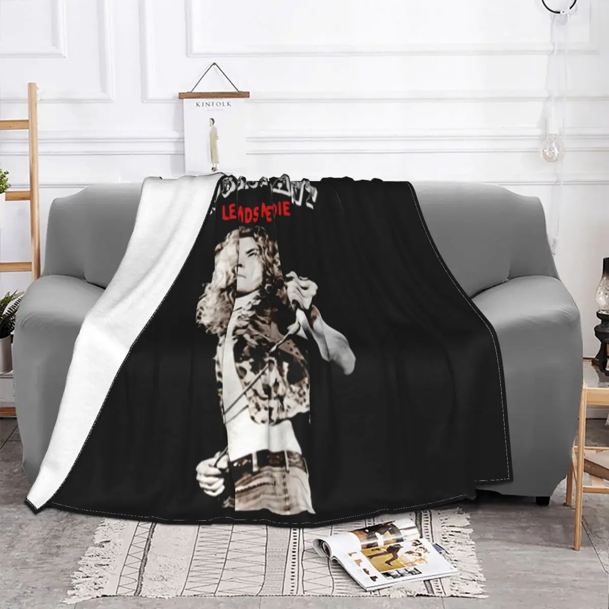 Vintage Robert Plant Legends Never Die For Men Women P1219 Summer New Arrival Science Kawaii Humor Throw Blanket