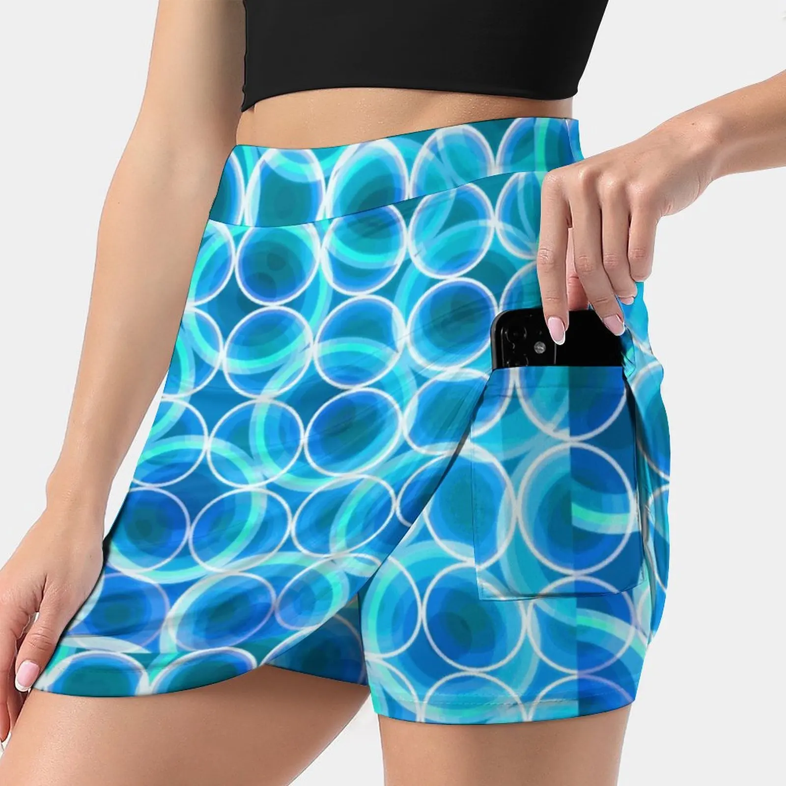 Ocean Colors Skirts Woman Fashion 2022 Pant Skirt Mini Skirts Office Short Skirt Ocean Abstract Turquoise Beautiful Nice Cool