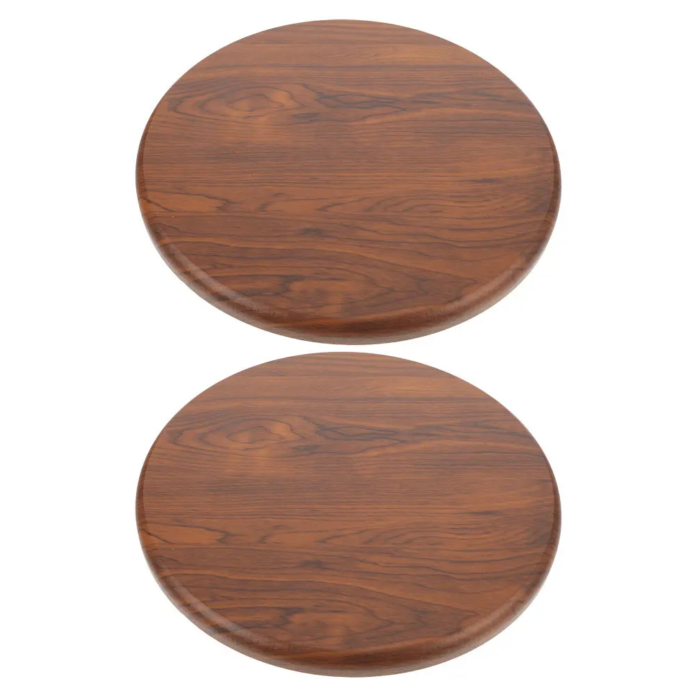 

2pcs Round Thickened Cushion Cover For Canteen Factory Dining Hall Stools Solid Wood Material Comfortable Cushion Easy
