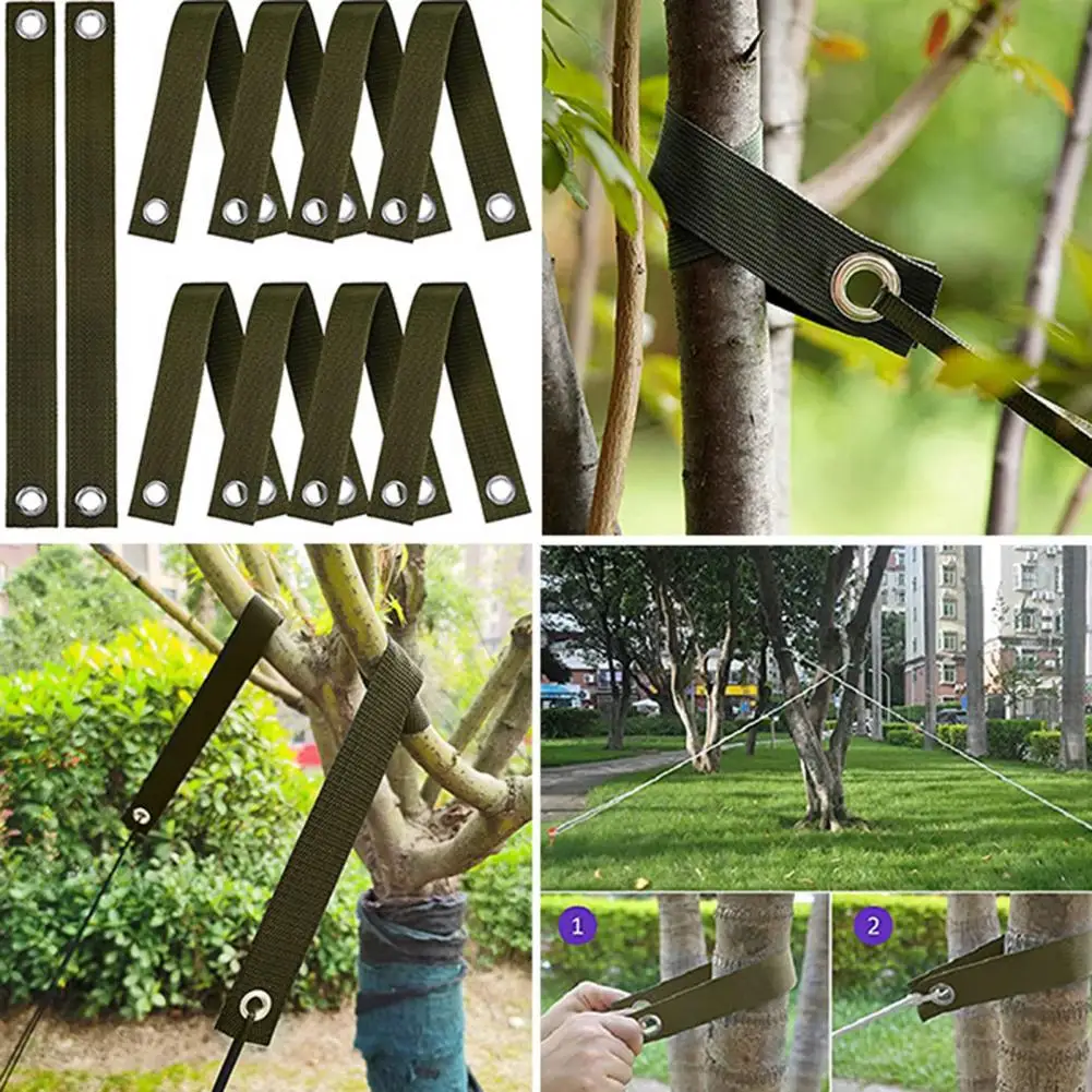 

2/6/12Pcs Simple Tree Strap with Grommet Anti-break Branch Strap Strong Load Bearing Fixed Newly Planted Branch Belt Garden Tool