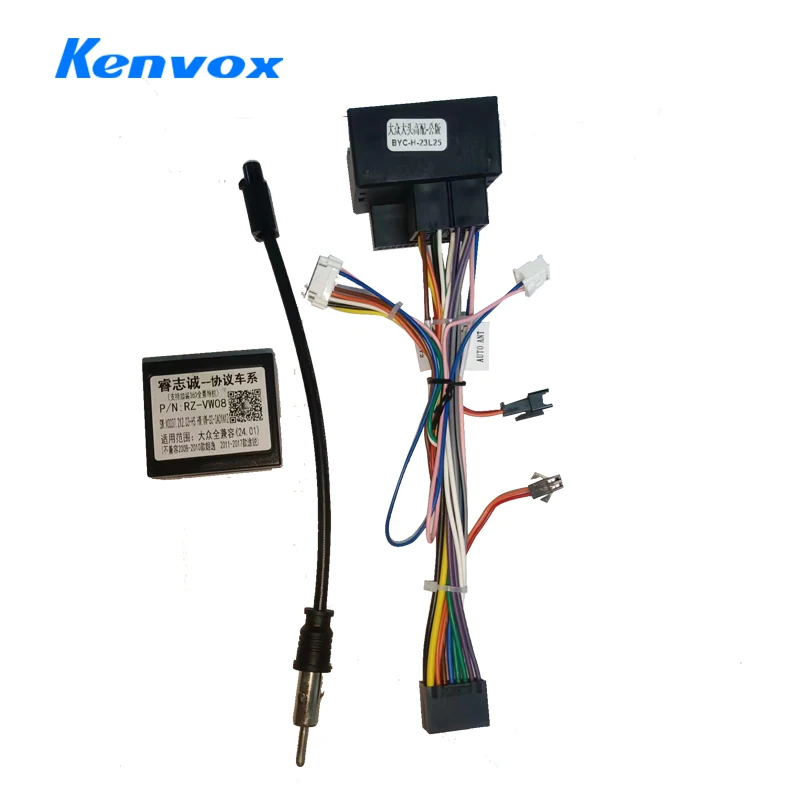 android Car radio Canbus Box Decoder For VW Golf 5/6/Polo/Passat/Jetta/Tiguan 16 pin Wiring Harness Plug Power Cable