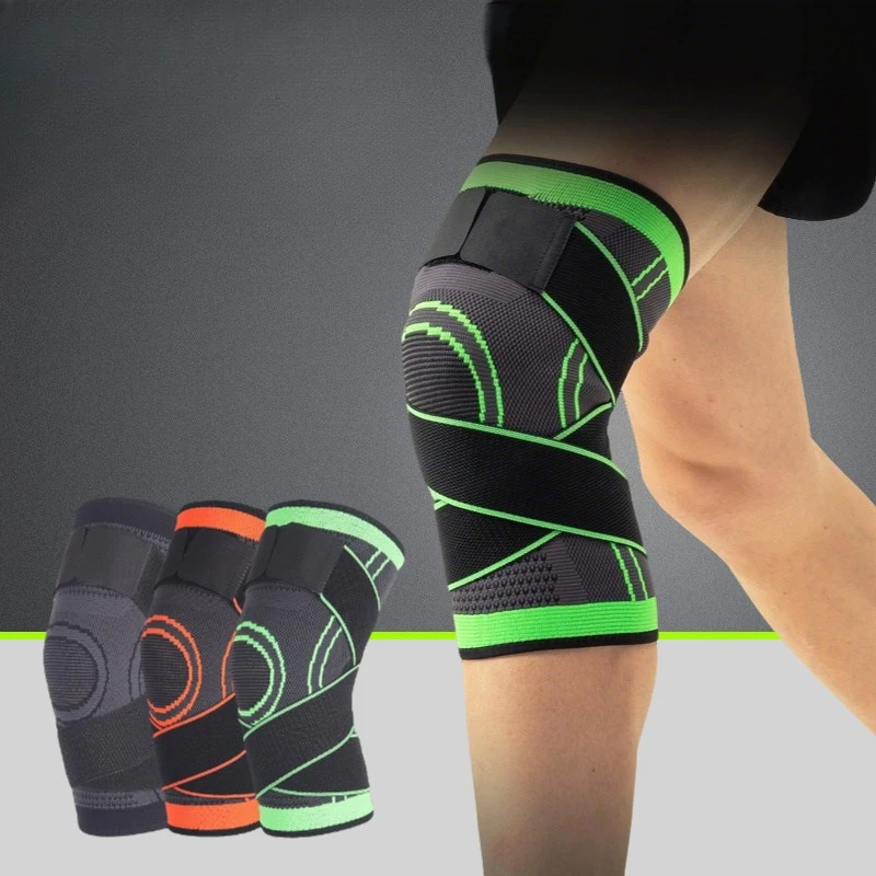 2025 Nuove ginocchiere sportive di vendita calde Assorbimento degli urti e compressione Ginocchiere da basket Ginocchiere per uomini e donne