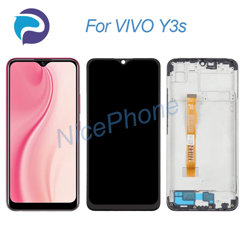 ЖК-экран и сенсорный дигитайзер для VIVO Y3s дисплей 1544*720 V1901A для VIVO Y3s ЖК-экран дисплей