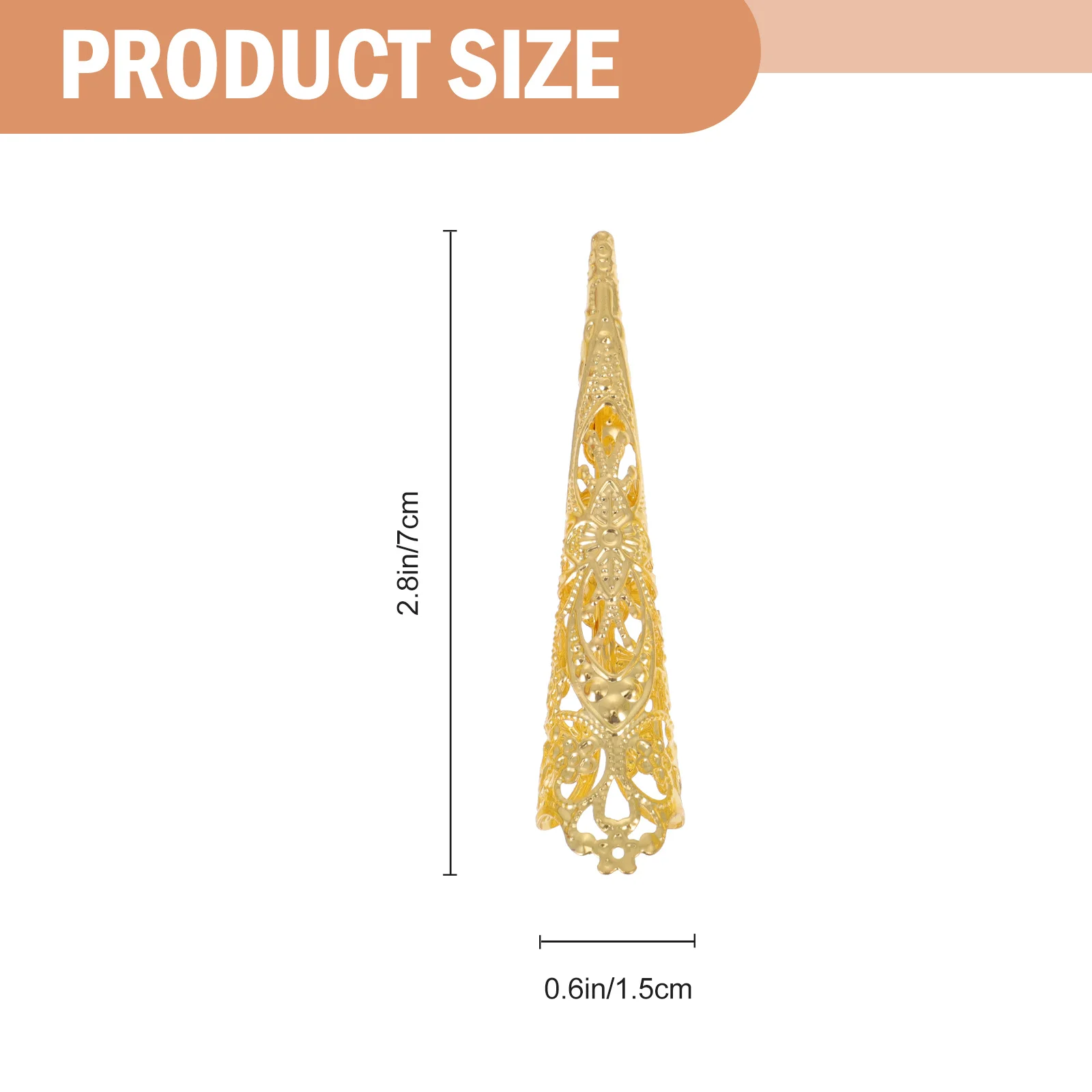 แหวนปลอมติดเล็บ 10 ชิ้น สำหรับตกแต่งชุดเต้นรำของผู้หญิง เครื่องประดับตกแต่งเล็บ