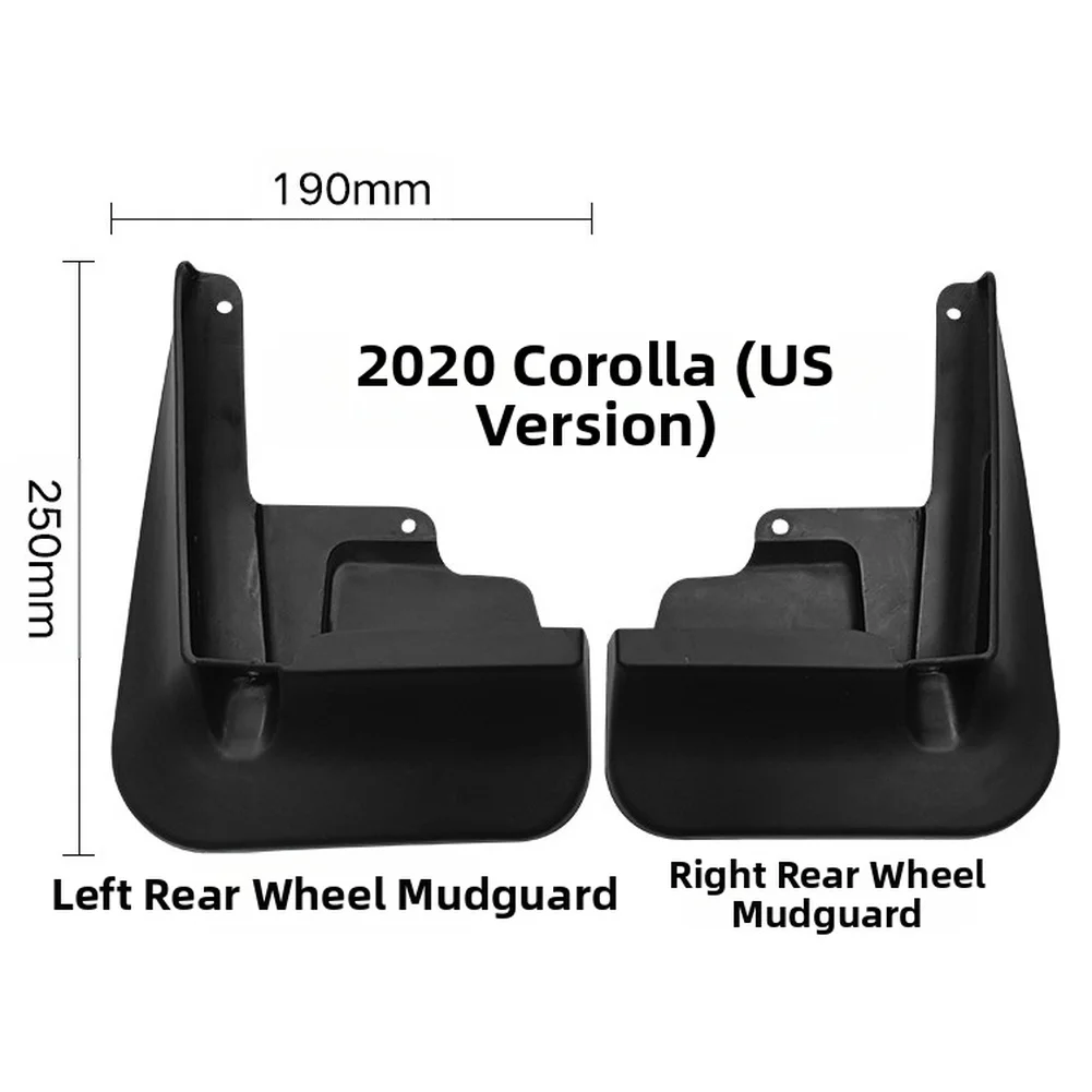 Fender For TOYOTA Automotive Tire Protector Car Accessories Automotive Tire Mudguard All Necessary Mounting Hardware