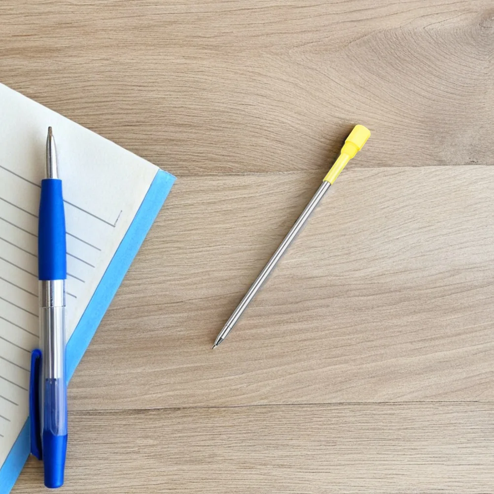 

50Pcs Metal Ballpoint Pen Refills Medium Point Black Ink Replacement Pen Refills for School Office Use Black Ink Refill