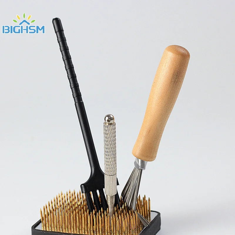 Japanese Ikebana Tool Floral Kenzan Flower Frog Brush Cleaning Brush For Flower Arrangement Clean Rake Cleaning Floral Needle