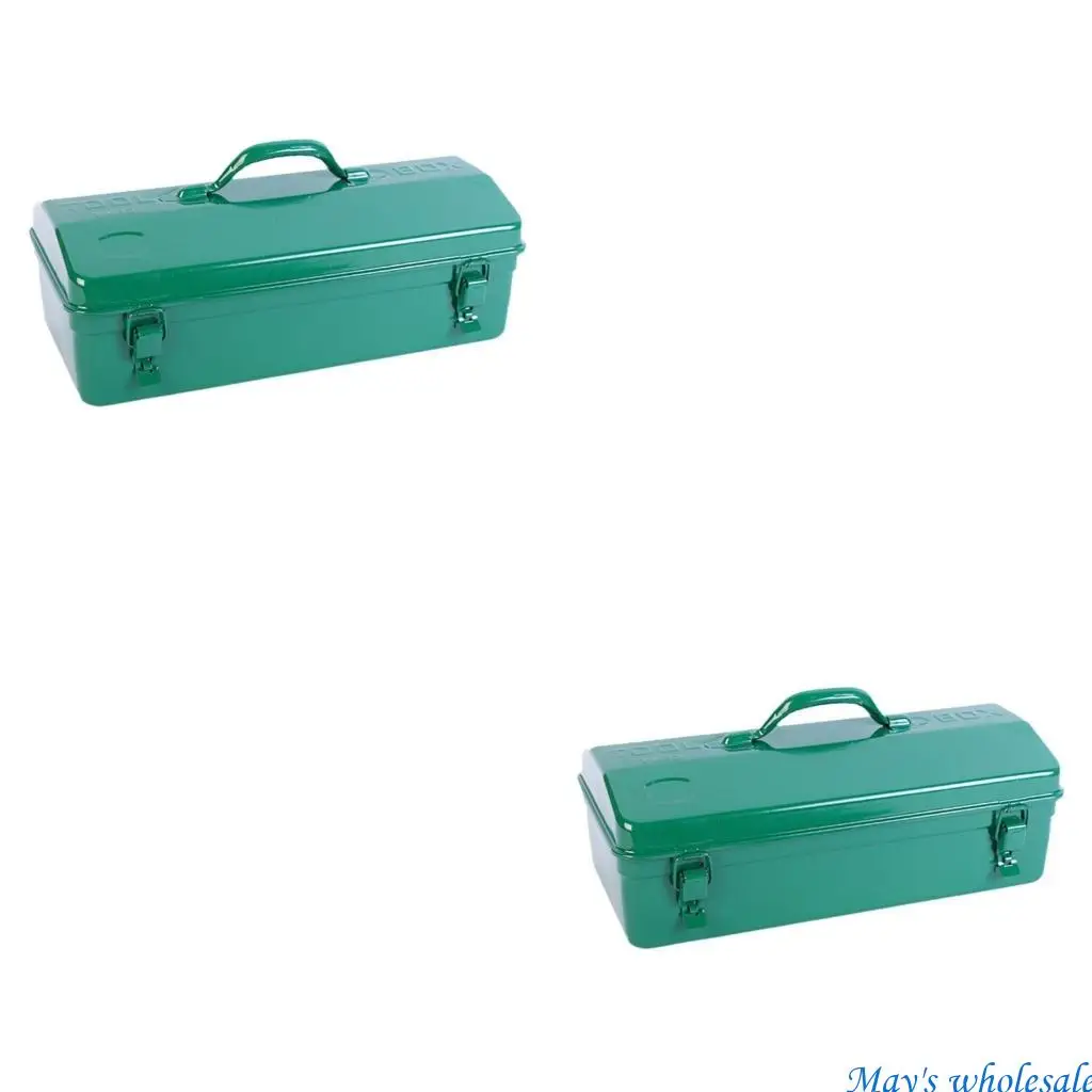 Green Iron Multifunctional Household Maintenance Tool Storage Box for Worker 448A