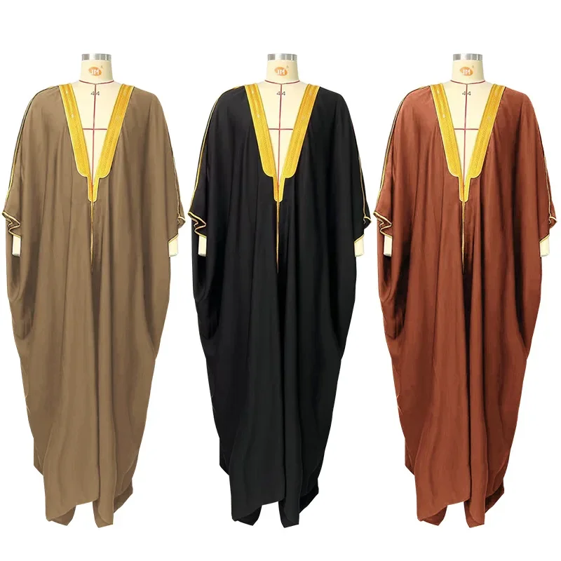 Muslim Men Moroccan Robe Solid Color Open Abaya Kaftan Dress Caftan Traditional Thobe Saudi Men Middle East Formal Bachelor