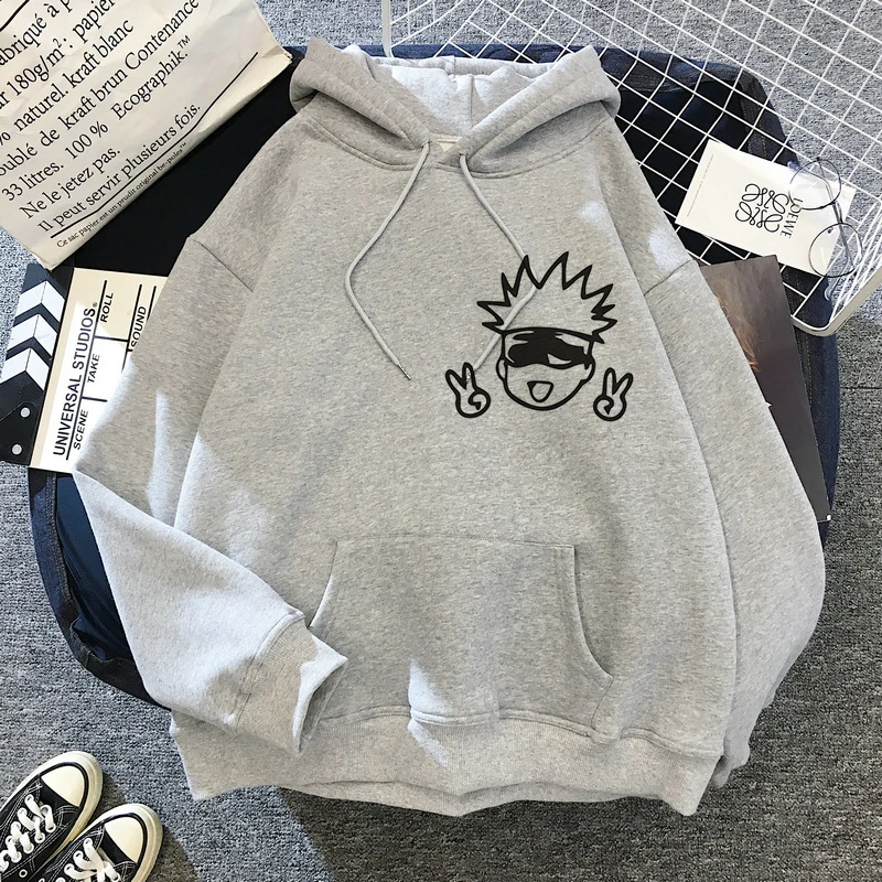 Hoodies Japanese Anime Manga Jujutsu Kaisen Hoodies Hoodie Cartoon Streetwear Gojo Satoru Yuji Itadori Sweatshirt Male Unisex