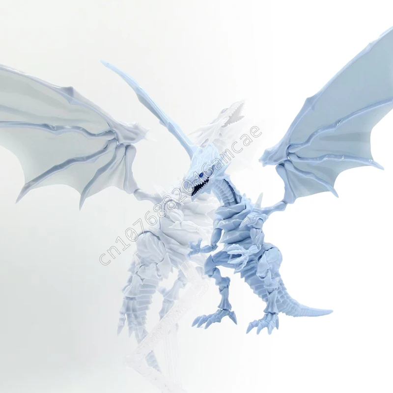 

NEW HMGY Model BLUE-EYES WHITE DRAGON FRS Anime Action Figures Toys Collectible Movable Robot Kits Models Kids Gift
