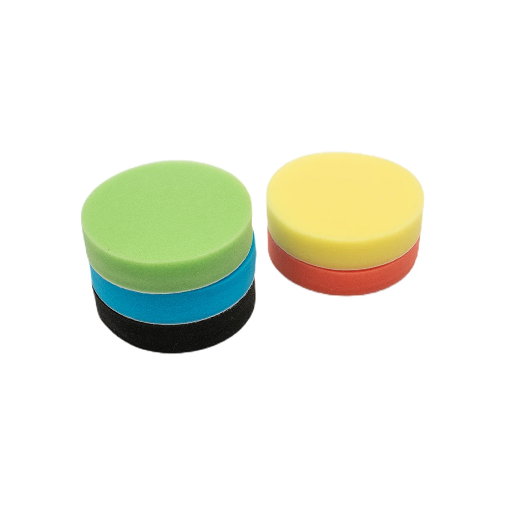 

5pcs Polishing Wheel 5-inch Flat Sponge Buff Buffing Pads Polishing Kit Car Polisher 125mm Sanding Pad Removes Scratches