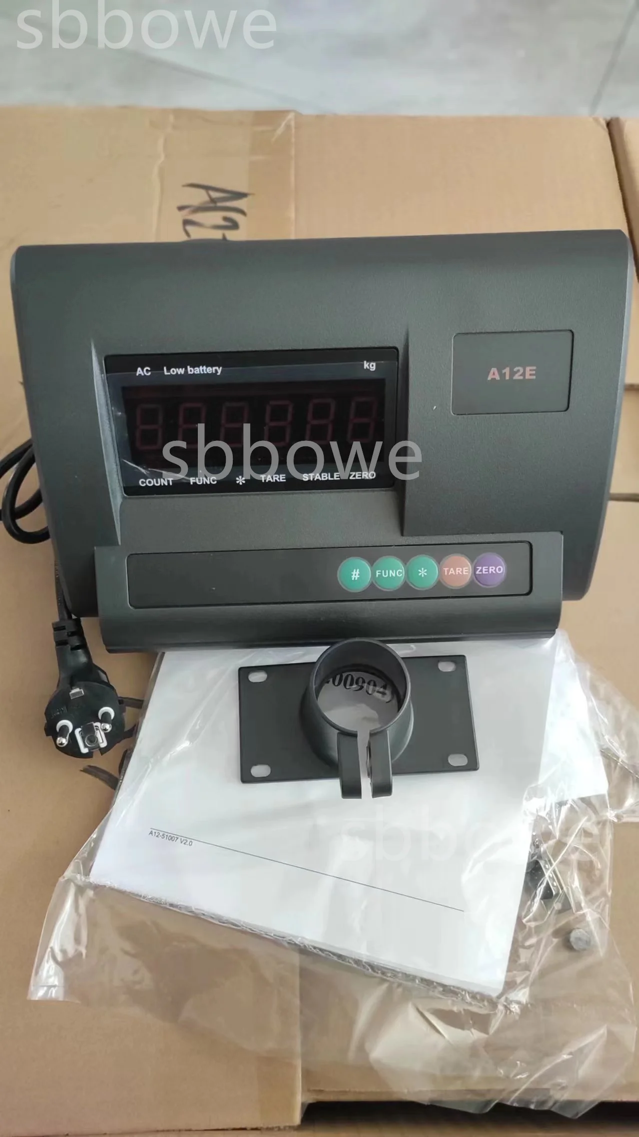 A12E KIRMIZI LED Ağırlık Göstergesi RS232 Yük Ölçer Tartı Kontrol Cihazı, İçinde Pil Yok