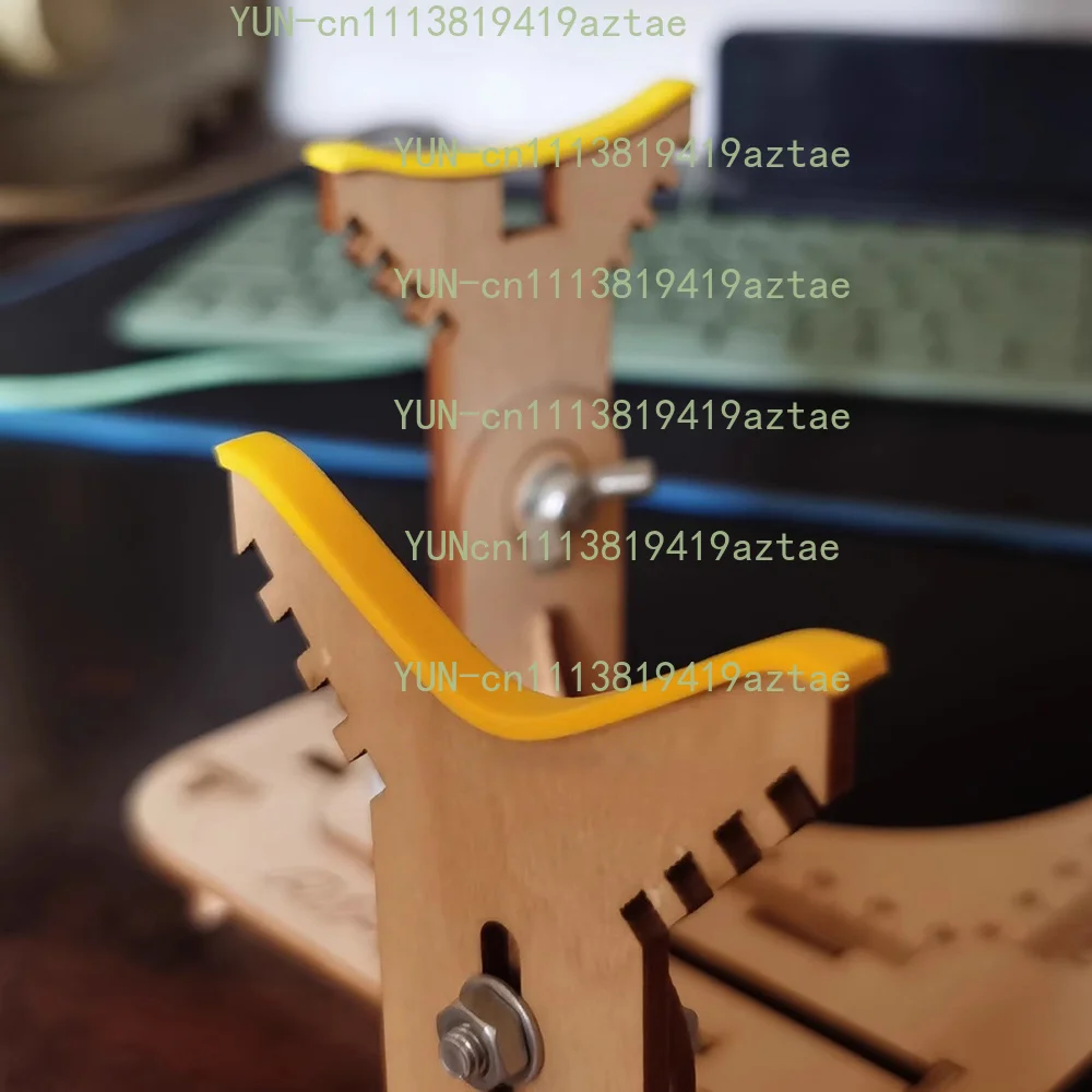 Laminated Board Aircraft Model Assembly Bracket Stand Support Simulation Airplane DIY Tools with Scale for Painting Display