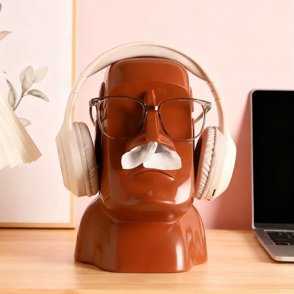 

High Quality Plastic Statue Tissue Box Multi-functional Convenient Glasses Holder Storage Rack Household Decorative Ornament