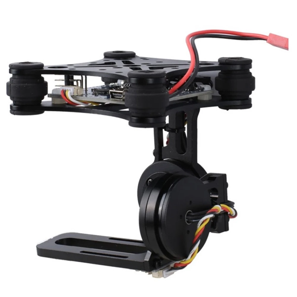 for XIAOMI /Gopro/SJCAM Action Camera 2-Axis 2D Brushless Camera Gimbal for F450 F550 S500 FPV Drone Quadrocopter-Black