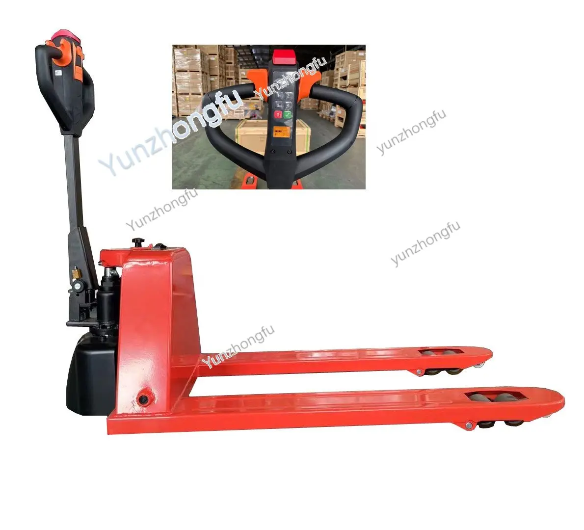 2T 2000kg Lithium Battery Electric Pallet Truck Electric Pallet Jack with Electronic Lock