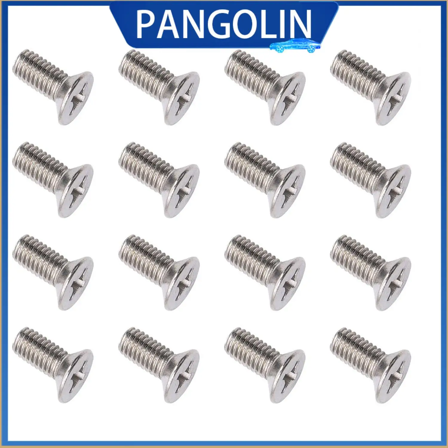 

PANGOLIN Screws Rotor Brake Disc Retaining 16Pcs for Honda Acura 1980-2016/Acura CL 1997-1999, 2001-2003/Acura Integra 1986-2001
