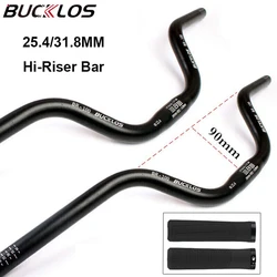 BUCKLOS 31.8mm 25.4mm Bike Swallow Handlebar Aluminum Alloy Bicycle Riser Handlebar 720mm 780mm Travel City Bike Handle Bar