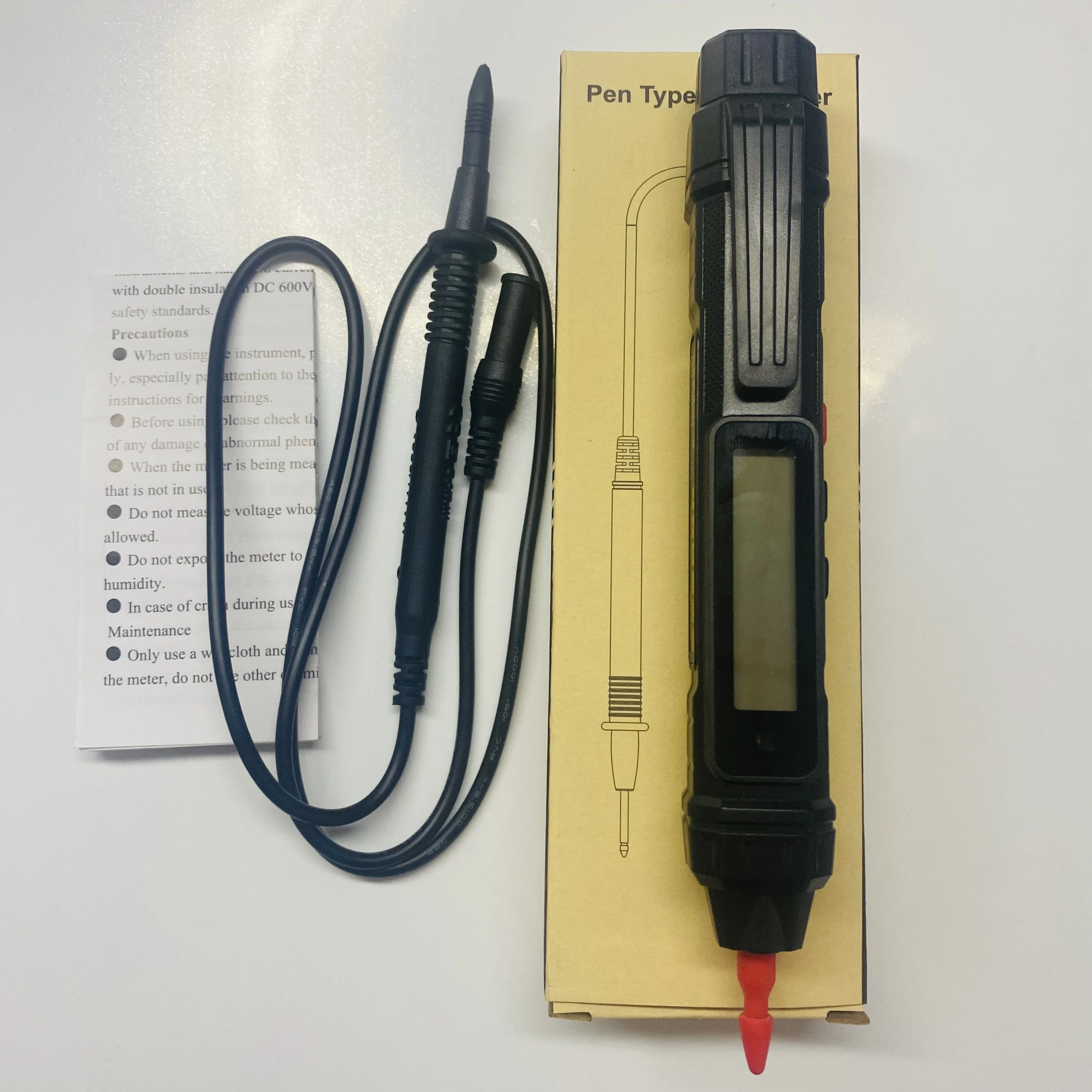 Digital Multimeter Pen-type Voltage Tester With NCV, Continuous Measurement Of AC/DC Voltmeter, Resistance, Measurement Of On-of