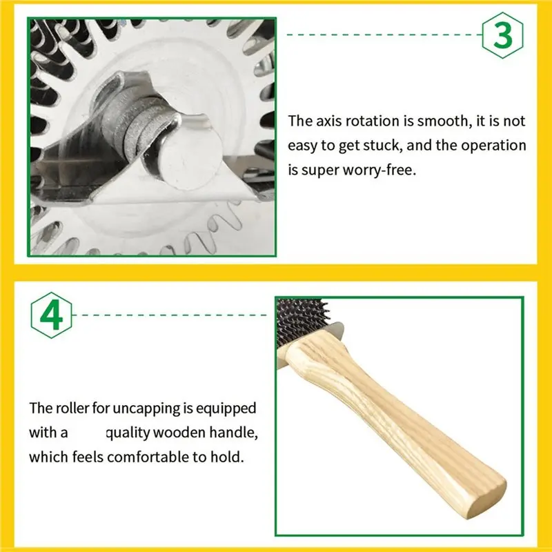 PORK-Honey Harvesting Tool By Beekeepers For Efficient Honey Collection Multi-Function Gear Uncapping Fork