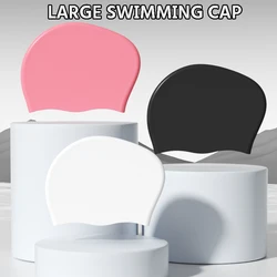 Silicone Swimming Cap Long Hair High Elastic Durable Swim Cap Adults for Women and Men