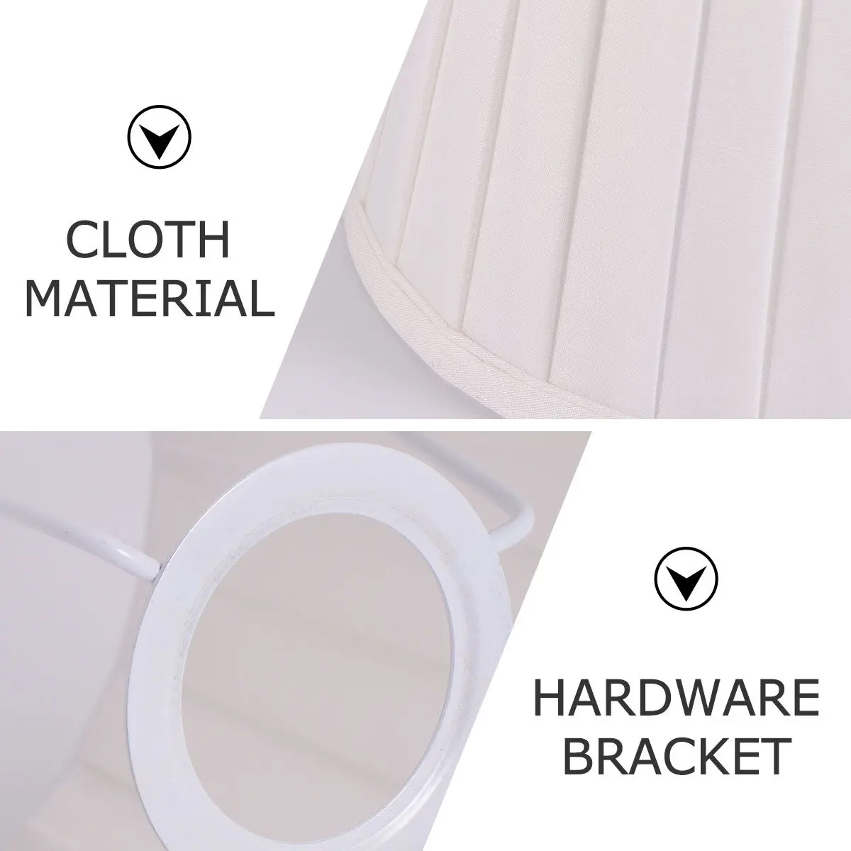 1Pcs Pleated Cloth Lampshade Beige Modern Design for E27 Table Floor Bed Wall Lamp Home Office Restaurant Hotel