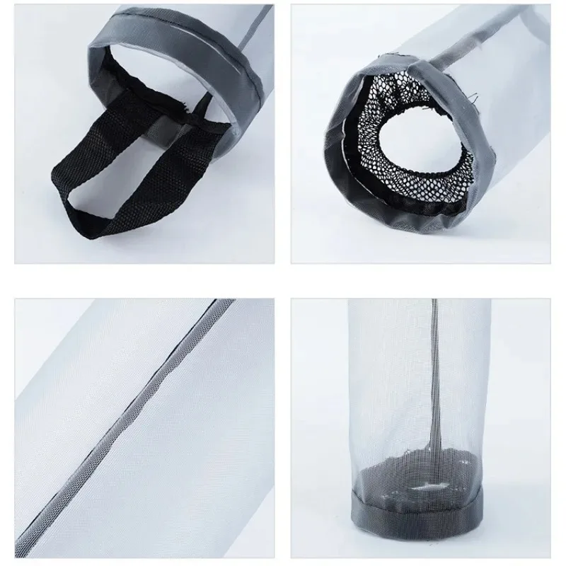 4pcs gray garbage bag storage bag kitchen garbage organizer plastic bag rack sorting hanging garbage collection and storage bag