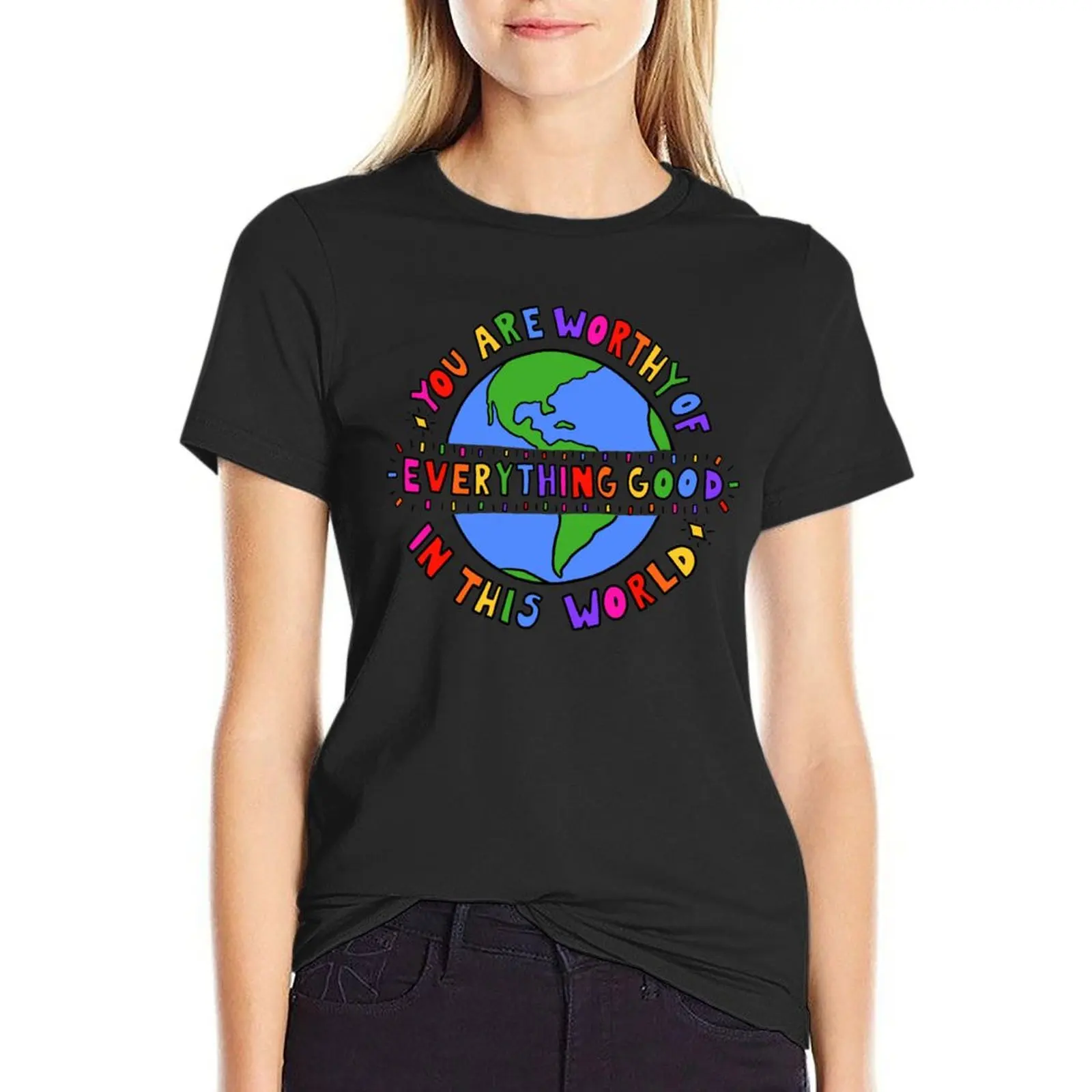 

You Are Worthy T-Shirt plus sizes customs design your own anime black t-shirts for Women